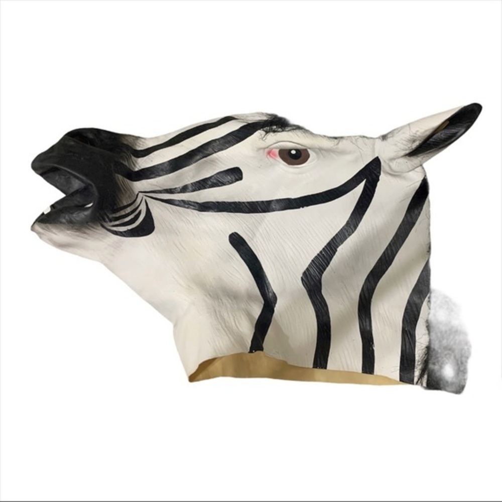 Zebra head Mask Halloween Costume - Picture 5 of 10